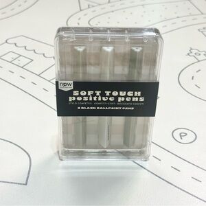 Soft Touch Positive Pens - Black